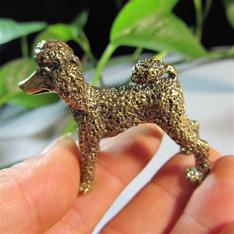 Vintage Brass Poodle 